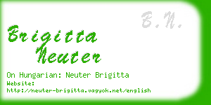 brigitta neuter business card